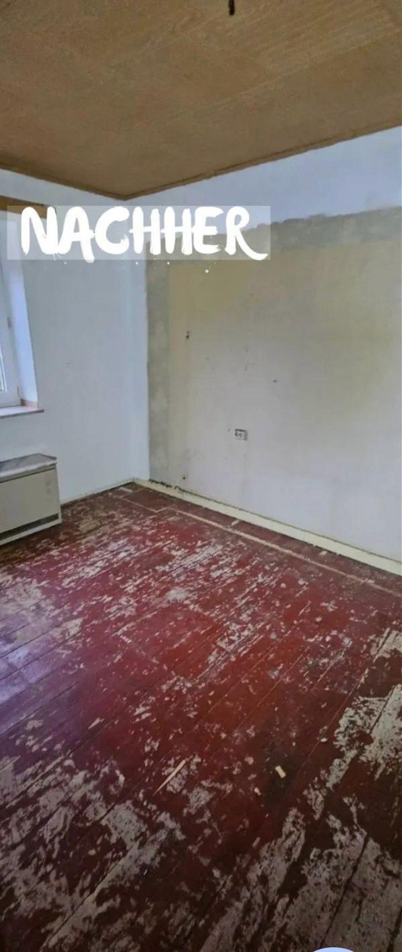 Schlafzimmer nach der Entrümpelung